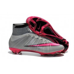 2015 Chaussures Nike Mercurial Superfly FG Gris Hyper Rose