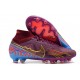 Nike Zoom Mercurial Superfly IX Elite AG KM Foncé Betterave Mtlc Vivid Or