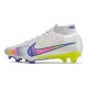 Nike Air Zoom Mercurial Superfly 9 Elite FG Blanc Rose Bleu