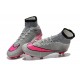 2015 Chaussures Nike Mercurial Superfly FG Gris Hyper Rose