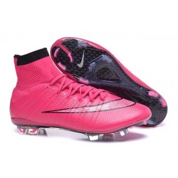 Nouveau Chaussures de Football Nike Mercurial Superfly 4 FG Noir Rose