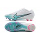 Nike Air Zoom Mercurial Vapor XV Elite FG Blanc Bleu Baltique Rose