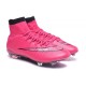 Nouveau Chaussures de Football Nike Mercurial Superfly 4 FG Noir Rose