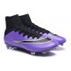 Nouveau Chaussures de Football Nike Mercurial Superfly 4 FG Violet Vert Noir