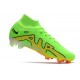 Nike Air Zoom Mercurial Superfly 9 Elite FG Vert Jaune