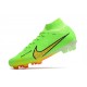 Nike Air Zoom Mercurial Superfly 9 Elite FG Vert Jaune