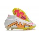 Nike Air Zoom Mercurial Superfly 9 Elite FG Blanc Rose Jaune