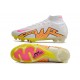 Nike Air Zoom Mercurial Superfly 9 Elite FG Blanc Rose Jaune