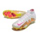 Nike Air Zoom Mercurial Superfly 9 Elite FG Blanc Rose Jaune