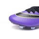 Nouveau Chaussures de Football Nike Mercurial Superfly 4 FG Violet Vert Noir