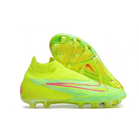 Nike Gripknit Phantom Gx Elite Df Fg Volt Très Pâle