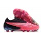 Nike Chaussure Phantom Gx Elite Fg Rose Noir Blanc