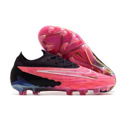 Nike Chaussure Phantom Gx Elite Fg Rose Noir Blanc