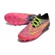 Nike Chaussure Phantom Gx Elite Fg Rose Noir Jaune