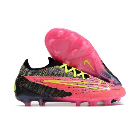 Nike Chaussure Phantom Gx Elite Fg Rose Noir Jaune