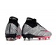 Nike Zoom Mercurial Superfly IX Elite XXV SG Argent Métallique Hyper Rose Noir