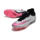 Nike Zoom Mercurial Superfly IX Elite XXV SG Argent Métallique Hyper Rose Noir