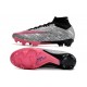 Nike Air Zoom Mercurial Superfly 9 Elite XXV FG Argent Métallique Hyper Rose Noir