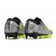 Nike Air Zoom Mercurial Vapor XV Elite FG Argent Métallique Vert Noir