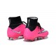 Nouveau Chaussures de Football Nike Mercurial Superfly 4 FG Rose Blanc Noir