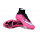 Nouveau Chaussures de Football Nike Mercurial Superfly 4 FG Rose Blanc Noir