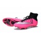 Nouveau Chaussures de Football Nike Mercurial Superfly 4 FG Rose Blanc Noir