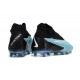 Chaussure de foot Nike Phantom GX Elite DF FG Bleu Noir