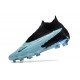 Chaussure de foot Nike Phantom GX Elite DF FG Bleu Noir