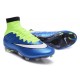 Nouveau Chaussures de Football Nike Mercurial Superfly 4 FG Blue Volt Blanc Noir