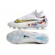 Chaussure de foot Nike Phantom GX Elite DF FG Blanc Or