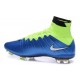 Nouveau Chaussures de Football Nike Mercurial Superfly 4 FG Blue Volt Blanc Noir