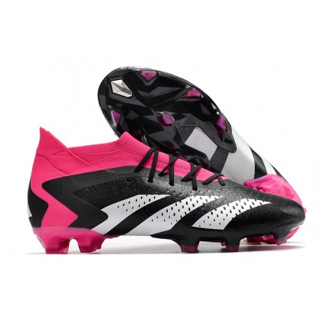 adidas Predator Accuracy.1 FG Nouvel Noir Blanc Rose Equipe Choc