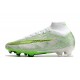 Nike Zoom Mercurial Superfly IX Elite FG Blanc Vert