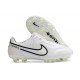 Crampon Nike Tiempo Legend 9 Elite FG Blanc Noir