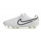 Crampon Nike Tiempo Legend 9 Elite FG Blanc Noir