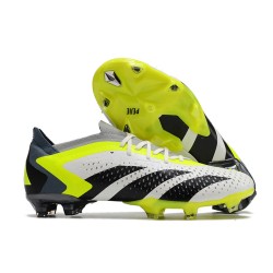 Chaussure adidas Predator Accuracy.1 L FG Blanc Noir Citron Lucide