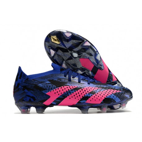 adidas Predator Accuracy.1 L FG PP Bleu Lucide Magenta Réel Equipe Noir Foncé