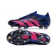 adidas Predator Accuracy.1 L FG PP Bleu Lucide Magenta Réel Equipe Noir Foncé