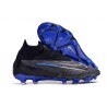 Chaussure de foot Nike Phantom GX Elite DF FG Noir Chrome Hyper Royal