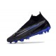 Chaussure de foot Nike Phantom GX Elite DF FG Noir Chrome Hyper Royal