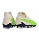 Chaussure de foot Nike Phantom GX Elite DF FG Vert Blanc