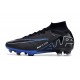 Nike Zoom Mercurial Superfly IX Elite AG Noir Chrome Hyper Royal