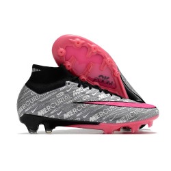 Nike Zoom Mercurial Superfly IX Elite AG Argent Métallique Hyper Rose Noir