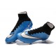 2015 Chaussures Nike Mercurial Superfly FG Blanc Bleu Noir