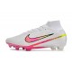 Nike Zoom Mercurial Superfly IX Elite FG Blanc Rose