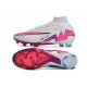 Nike Zoom Mercurial Superfly IX Elite FG Blanc Rose Bleu