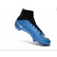 2015 Chaussures Nike Mercurial Superfly FG Blanc Bleu Noir