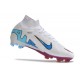 Nike Zoom Mercurial Superfly IX Elite FG Blanc Rose Bleu