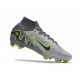 Nike Zoom Mercurial Superfly IX Elite FG Gris Noir Vert