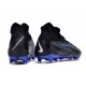 Chaussure de foot Nike Phantom GX Elite DF FG Noir Chrome Hyper Royal